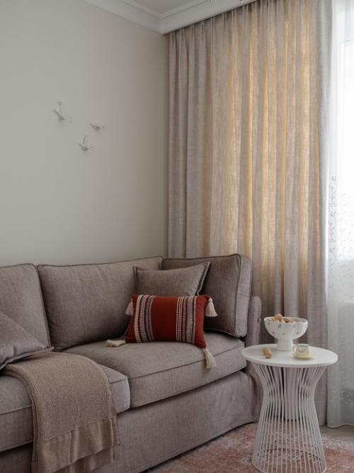 Интерьер однокомнатной квартиры 41, 1 м 2 (44, 2 м 2 с балконом) в ЖК западная резиденция в Ростове-на-дону. 08