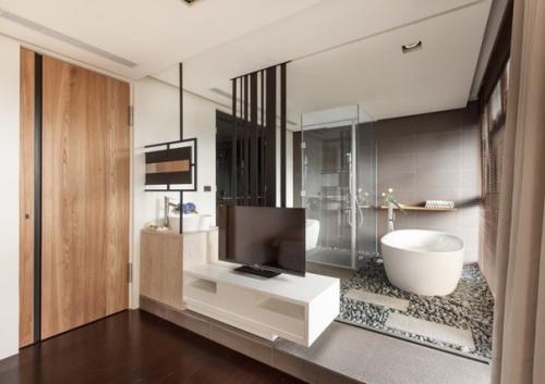 Современный дизайн интерьера дома в Тайване. 01