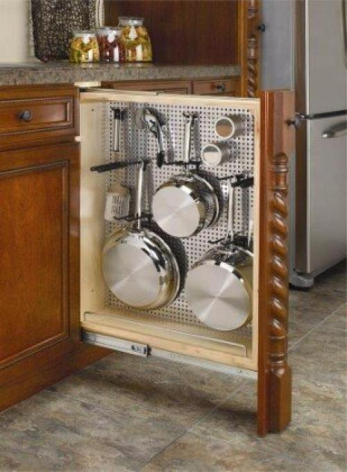 10 больших секретов маленькой кухни - мы вмещаем все необходимое. 07