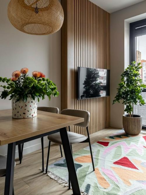 Квартира для студентки: уютный и продуманный интерьер 37 кв.  