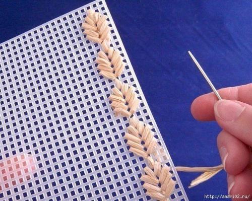 Вышивка салфетки целлофаном? 04