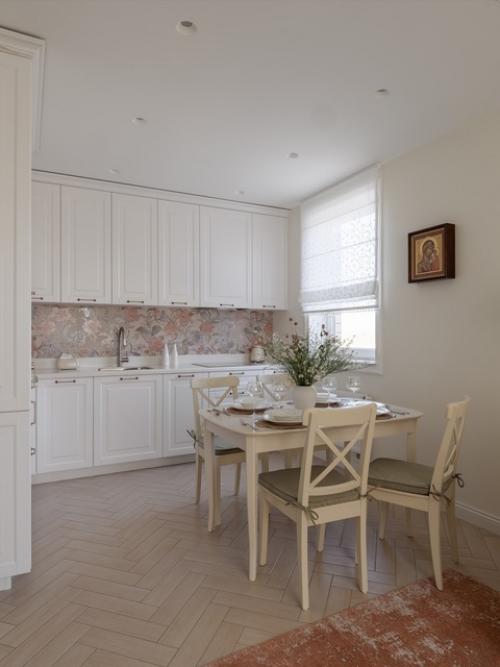 Интерьер однокомнатной квартиры 41, 1 м 2 (44, 2 м 2 с балконом) в ЖК западная резиденция в Ростове-на-дону. 03