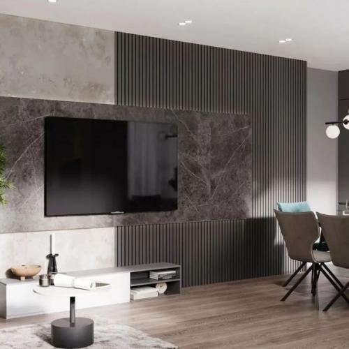 Интерьер кухни - гостиной площадью 25 кв. 06