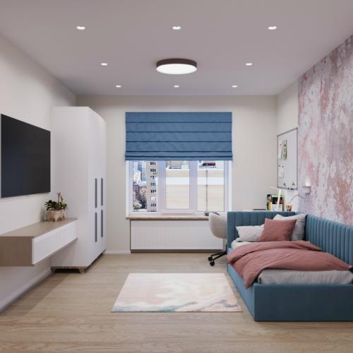 Дизайн - проект этой просторной квартиры площадью около 100 м мы разработали для семейной пары с двумя детьми. 06