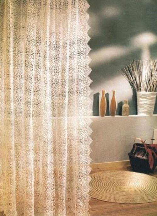 Вязаные шторы.  Ли им место в современном интерьере есть. 06