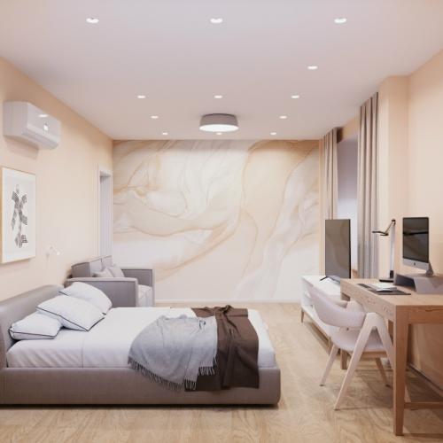 Дизайн - проект этой просторной квартиры площадью около 100 м мы разработали для семейной пары с двумя детьми. 03