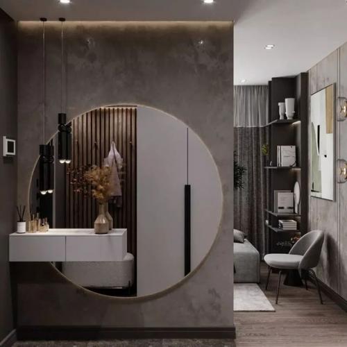 Интерьер кухни - гостиной площадью 25 кв. 08