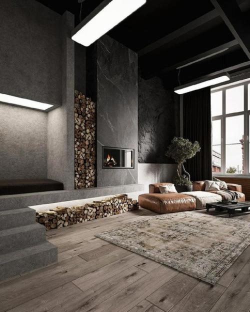 Экстравагантныи Интерьер в стиле лофт! 02