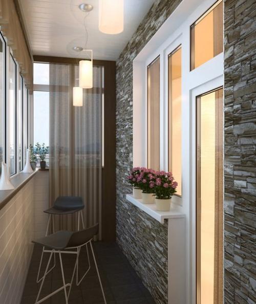 Варианты дизайна интерьера балконов. 07