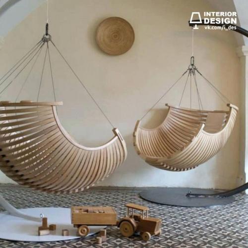 Подвесное кресло в интерьере. 01