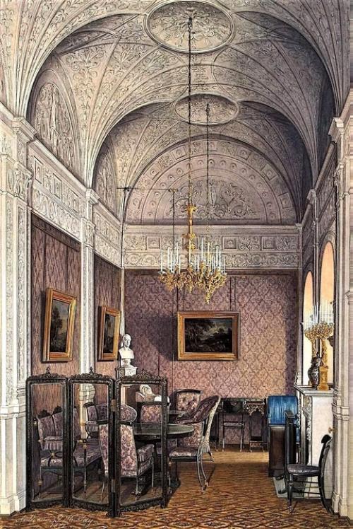 Утраченные интерьеры зимнего дворца на акварелях Эдуарда Петровича гау набат_утраченного. 08