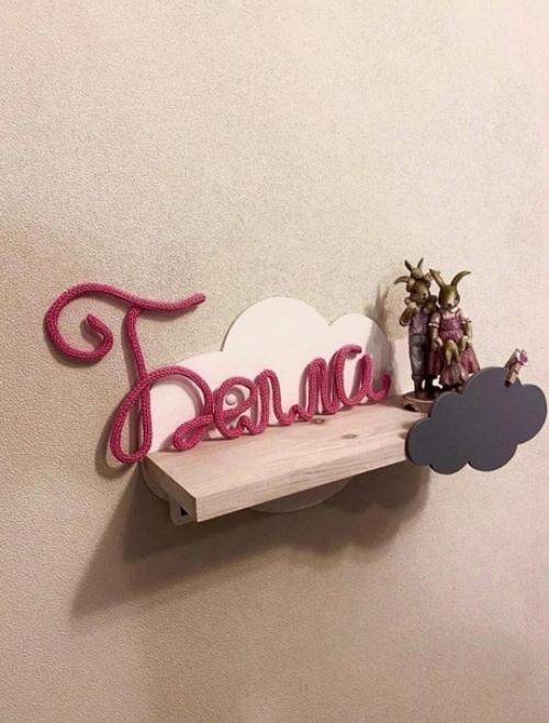 Вы спрашивали как эти вязаные имена смотрятся в интерьере и вот я нашла несколько примеров на просторах интернета. 06