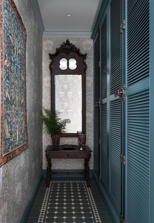 Однушка 46 квадратных метров в Москве с необычным дизайном и антиквариатом. 05