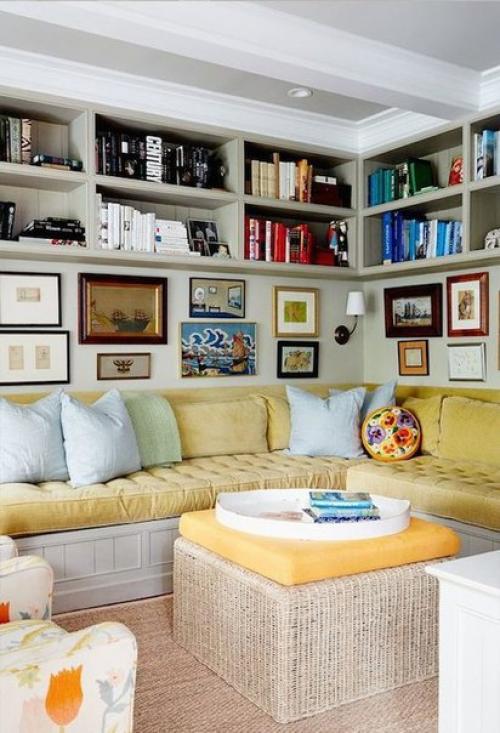 Где найти место для книг в маленькой квартире: интересные идеи по организации пространства? 08