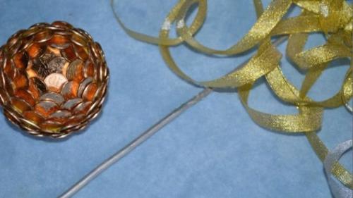 Мастер-класс: денежный топиарий своими руками. 04