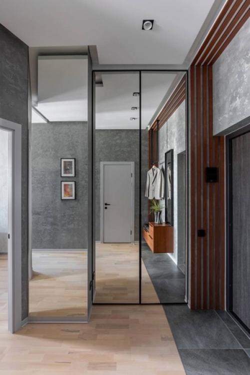 Дизайн однокомнатной квартиры площадью 40 квадратных метров в стиле лофт. 07