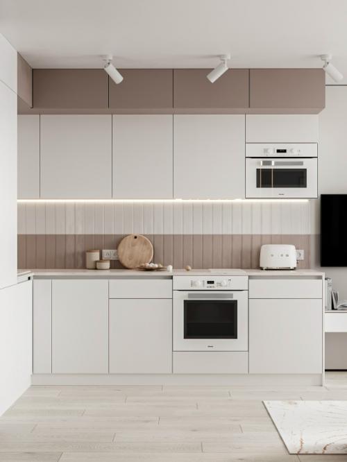 Светлый проект 1-комнатной квартиры 34 м 2 (36, 7 м 2 с лоджией. 05