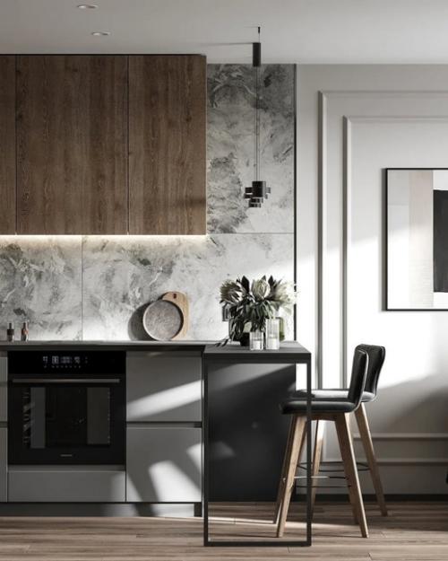 Кухня - гостиная, площадью - 16 кв. 02