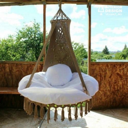 Подвесное кресло в интерьере. 02