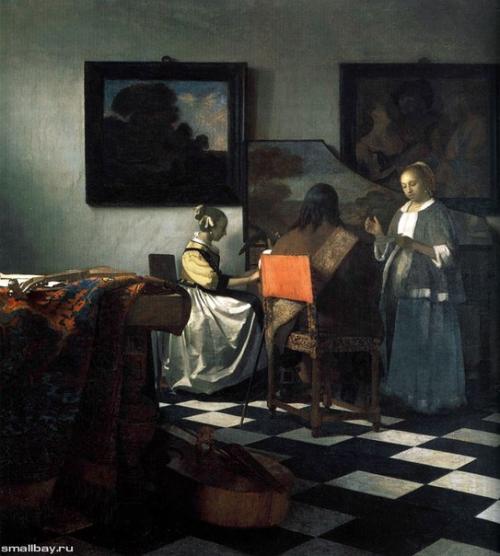 Вермеер делфтский (Vermeer van Delft) Ян (1632-1675), голландский живописец, крупнейший мастер нидерландской жанровой и пейзажной живописи. 03