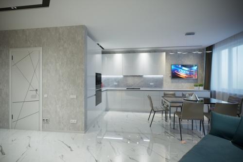 Двухкомнатная квартира в стиле хайтек лайт. 03