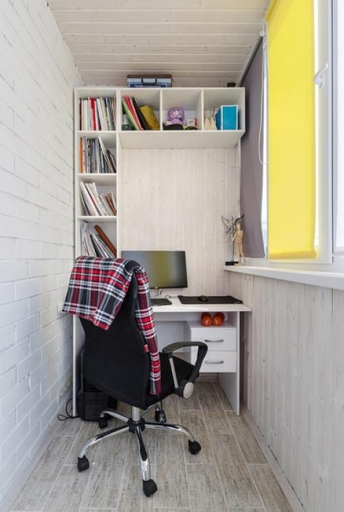 Интерьер квартиры - студии 32 м в скандинавском стиле. 07