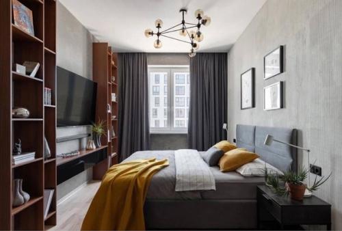 Дизайн однокомнатной квартиры площадью 40 квадратных метров в стиле лофт. 08