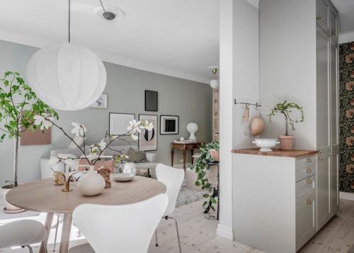 Скандинавский дизайн в нежных тонах в старой квартире 60 м 2. 03