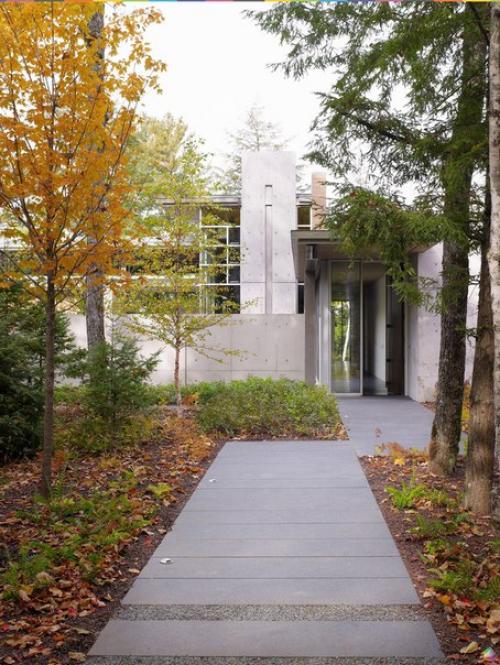 Особняк из бетона, стекла и дерева ч. 1. 02