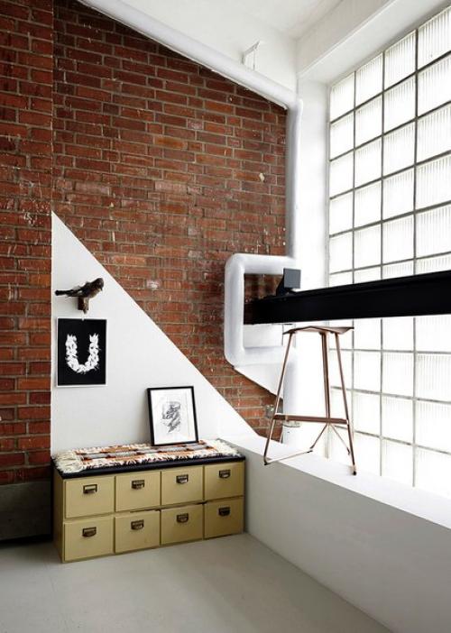 Стеклоблоки в интерьере помещений разного назначения с фото идеями. 04