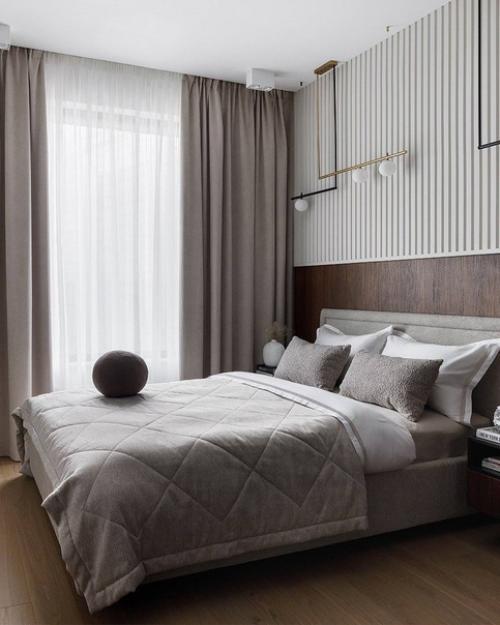 Анна Богачева оформила квартиру для молодой девушки в современном ЖК Береговой с видом на Москва - реку. 03