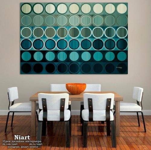 Современное украшение стен в интерьере. 03