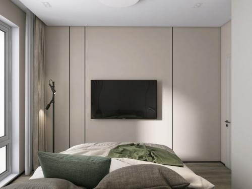 Проект 1-комнатной квартиры 42 м 2 в ЖК аквилон митино в Москве. 08