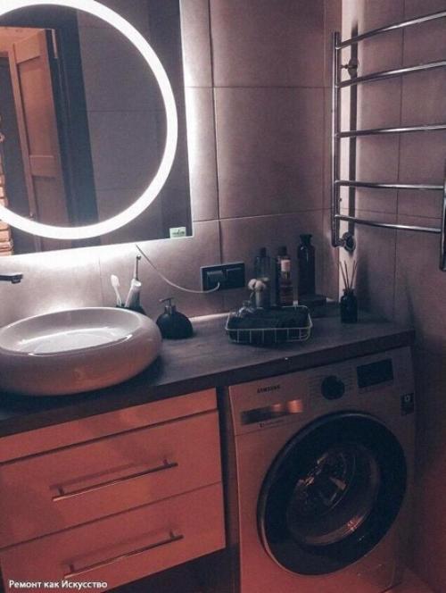 Дизайн интерьера. Для небольшой ванной. 03