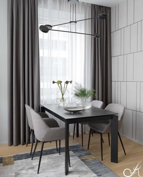 Кухня с гостиной в одно пространство объединена. 07