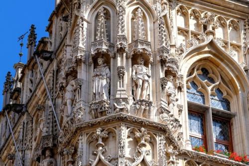 Лёвен Бельгия. Лёвенская ратуша. 04