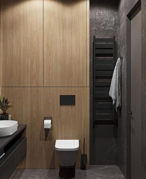 Кадры интерьера кухни - гостиной, спальни и сан. 07