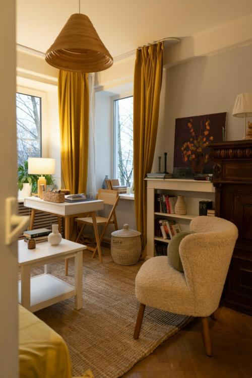 Квартира в наследство от бабушки: недорогая и уютная переделка интерьера 30 кв. 01