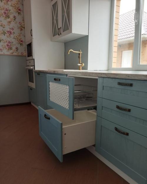 Фотоотчёт. Кухня с островом и встроенным холодильником. 08