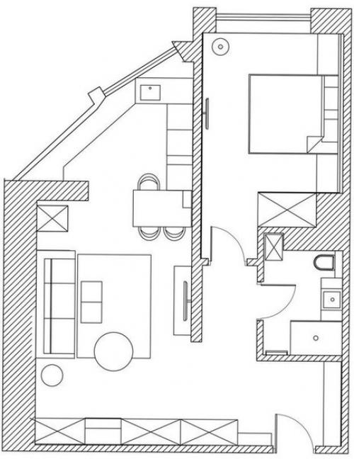 Интерьер создан для молодого мужчины, увлекающегося экстремальными видами спорта. 08
