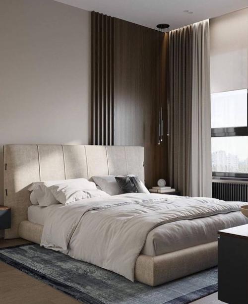 Кадры интерьера кухни - гостиной, спальни и сан. 03