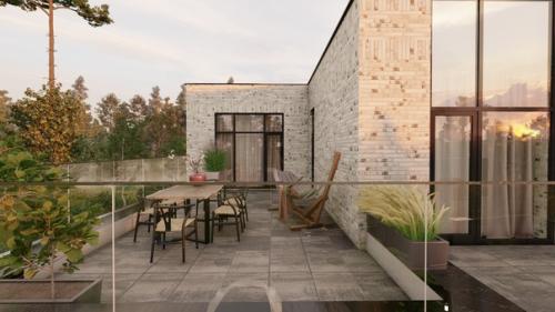 Проект дома с плоской кровлей от Yohome в Вологде. 07