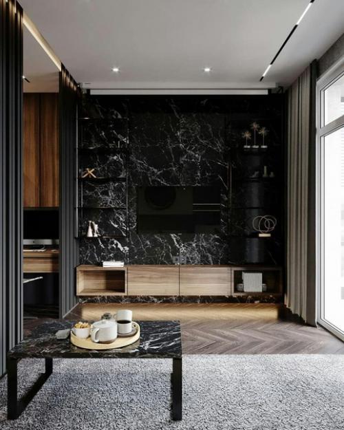 Стильный дизайн в темных тонах. 06