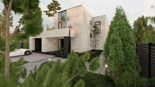 Проект дома с плоской кровлей от Yohome в Вологде. 01