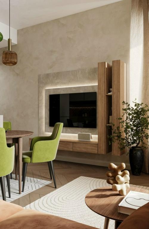 Cовременный интерьер квартиры площадью 43 кв. 02