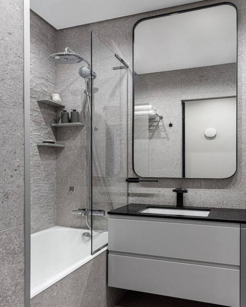 Анна Богачева оформила квартиру для молодой девушки в современном ЖК Береговой с видом на Москва - реку. 02