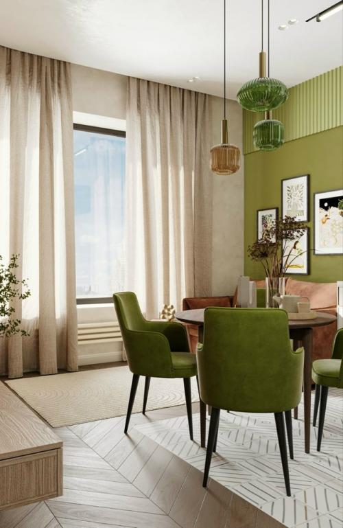 Cовременный интерьер квартиры площадью 43 кв. 01