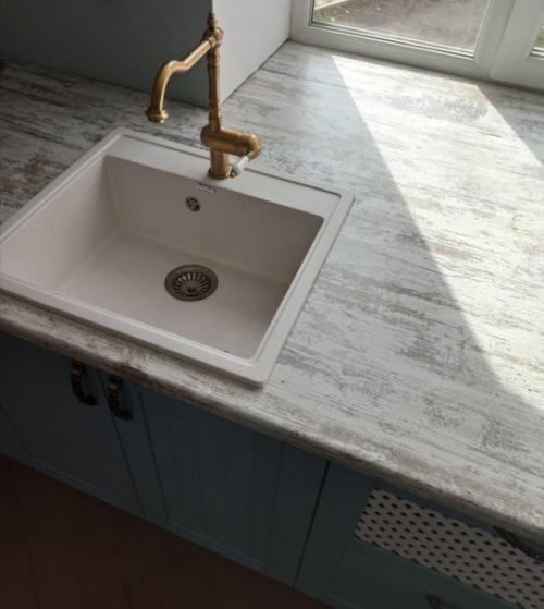 Фотоотчёт. Кухня с островом и встроенным холодильником. 06