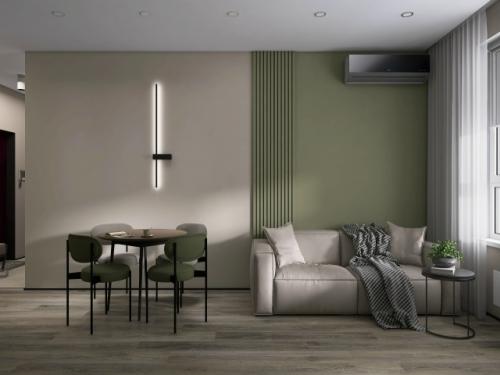 Проект 1-комнатной квартиры 42 м 2 в ЖК аквилон митино в Москве.  