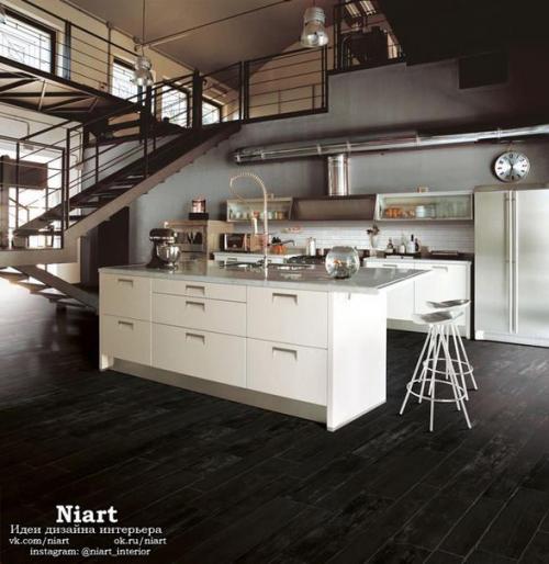 Просторные кухни в стиле лофт. 05 Просторные кухни в стиле лофт. 05